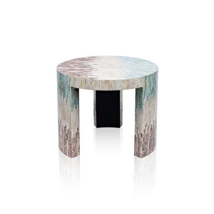 Sedef Tabure Yan Sehpa 66x48 Cm Tlc0119