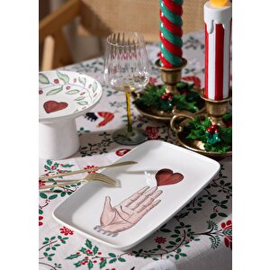 The Mia Luv Dikdörtgen Servis 33x21 Cm