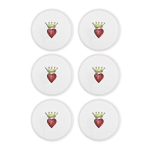 The Mia Luv Pasta Tabağı 6lı Set 19 Cm