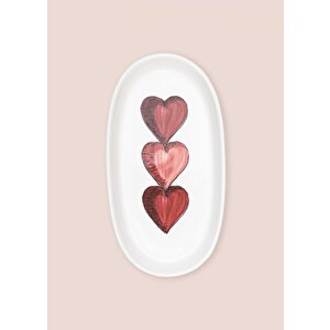 The Mia Luv Oval Servis 4lü 21 Cm