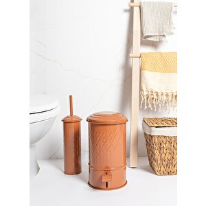 Prizma Çöp Kovası Banyo Terracota 5 Lt