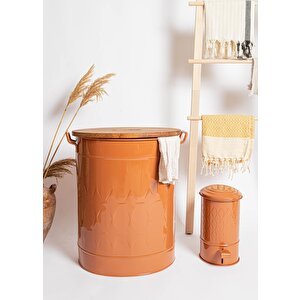 Prizma Çöp Kovası Banyo Terracota 5 Lt
