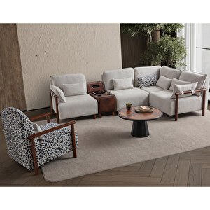 Soft Medium Köşe Berjer Takımı Ses Sistemli Sağ Köşe Sağ