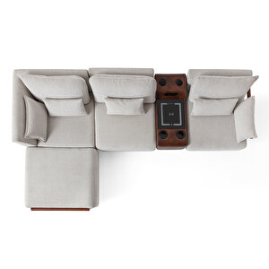 Eymense Soft Dinlenme Köşe Berjer Takımı Ses Sistemli Sol Köşe