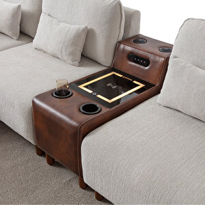 Soft Medium Köşe Takımı Ses Sistemli Sol Köşe Sol