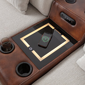 Eymense Soft Large Köşe Berjer Takımı Ses Sistemli