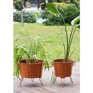 Prizma Vazo Saksıı Terracota 43x45 Cm