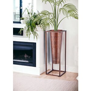 Prizma Vazo Saksı Kaplama 80x30x30 Cm