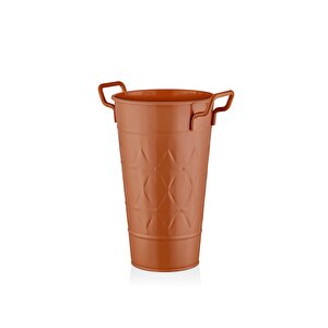 Prizma Vazo Saksı Terracota 40 Cm