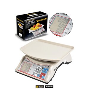 Akülü Dijital Mutfak Terazisi 2 Gr 40 Kg Şarjlı Hassas Ölçüm Tartı Hassas Terazi