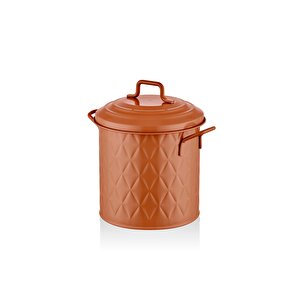 Prizma Çöp Kovası Tezgah Terracota 4 Lt