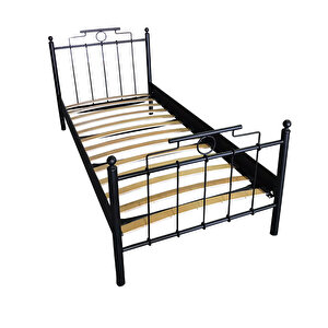 Harkon Tek Kişilik Metal Karyola - Siyah