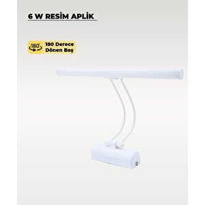 6w Beyaz Flüt Aplik 6500k (beyaz Işık)