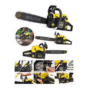 Alman  Benzinli Ağaç Odun Dal Kesme Testeresi Makinesi S-6200-turbo