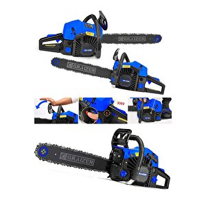 Alman Ms-6200 Benzinli Testere Ağaç Odun Dal Kesme Makinesi Motorlu Testere Orman Motoru