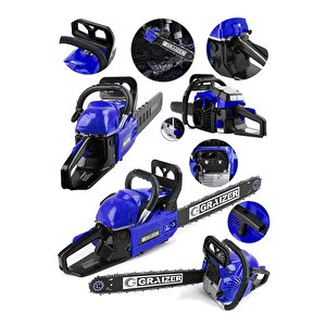 Alman Xdrive Turbo 9200 Benzinli Ağaç Odun Dal Kesme Makinesi Motorlu Testere Zincirli Ağaç Kesme