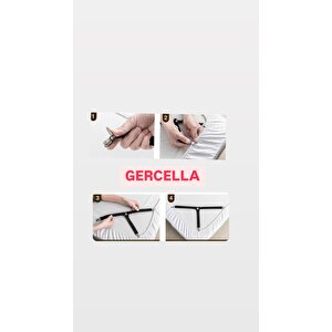 Elastik Üçgen Çarşaf Ve Örtü Gerdiricisi Ve Çarşaf Tutucusu Kısa Tip Beyaz