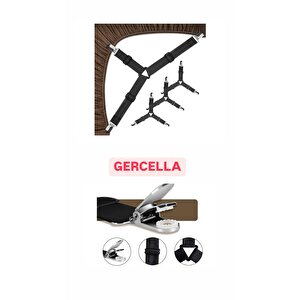 Elastik Üçgen Çarşaf Ve Örtü Gerdiricisi Ve Çarşaf Tutucusu Kısa Tip Beyaz