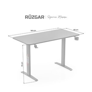 Xdrive Rüzgar Oyuncu Masası Siyah (100x60)