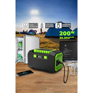 200 W Taşınabilir Güç Istasyonu Güç Kaynağı