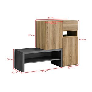 Çok Amaçlı Dolap, Blesk Cunda Dresuar Ayakkabılık Dolabı