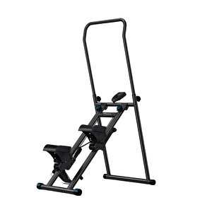 Katlanabilir Dikey Tırmanma Egzersiz Aleti Yeni Versiyon Siyah