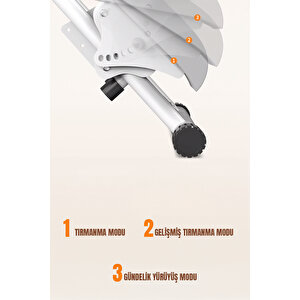 Katlanabilir Dikey Tırmanma Egzersiz Aleti Yeni Versiyon Beyaz