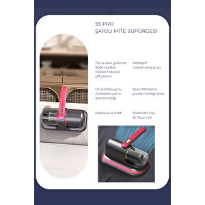 S5 Pro Yeni Model Şarjlı El Süpürgesi 10.000pa Yüksek Emiş Gücü İle En Güçlüsü