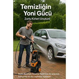 Yüksek Basınçlı Yıkama Makinesi 1800w 180 Bar Yeni Versiyon