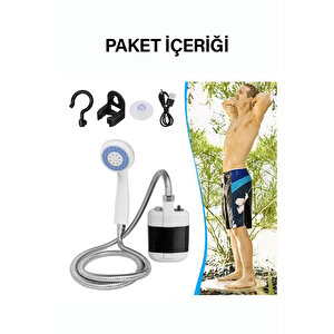Şarjlı Portatif Taşınabilir Duş