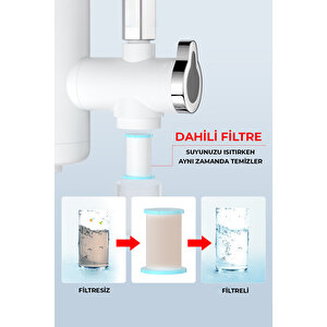 Taşınabilir Dijital Sıcak Su Musluğu Tüm Bataryalara Ve Musluk Tiplerine Uyumludur
