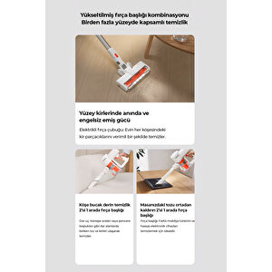 Hiki̇ng Serisi Şarjlı Dikey Süpürge Beyaz