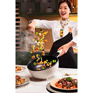 Çift Katlı Dijital Elektrikli Otomatik Yemek Pişirici Tencere 4.5 Litre 32 Cm