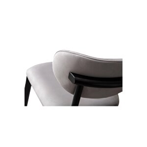 Alora Bohem 100 Çap 4 Sandalye Yuvarlak Mutfak Masa Seti̇ Senkron Si̇yah