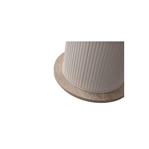 Alora Bohem 100 Çap 4 Sandalye Yuvarlak Mutfak Masa Seti̇ Traverten