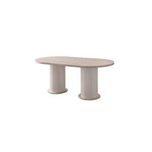 Alora Bohem Yemek Masasi Seti̇ 4 Sandalye Traverten