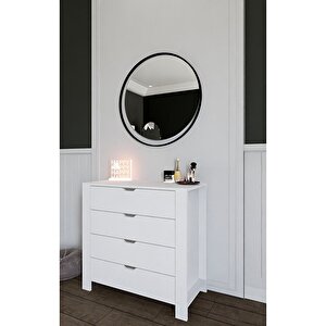 Duru Beyaz 4 Çekmeceli Şifonyer