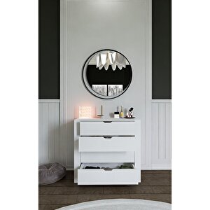 Duru Beyaz 4 Çekmeceli Şifonyer