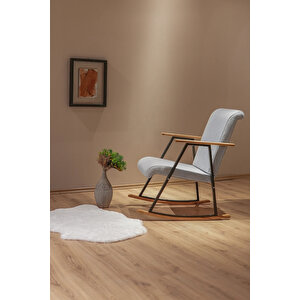 Aila Sallanan Koltuk Sallanır Tv Koltuğu Sallanan Sandalye Dinlenme Koltuğu Gri Gri