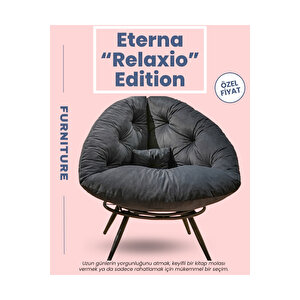 Lunare Maison Collection | Modern & Zarif Tekli Koltuk Berjer | Rahat Dinlenme Koltuğu Füme