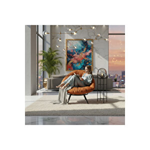 Floki Tekli Koltuk Berjer Turuncu