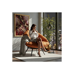 Floki Tekli Koltuk Berjer Turuncu