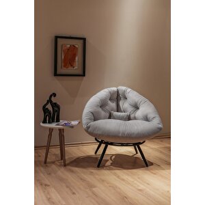 Floki Tekli Koltuk Berjer Gri Gri