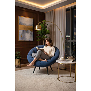 Floki Tekli Koltuk Berjer Lacivert Lacivert