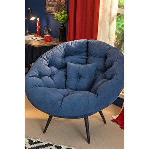 Floki Tekli Koltuk Berjer Lacivert Lacivert