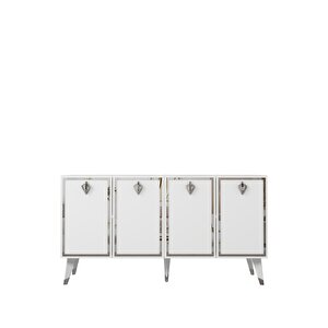 8211-32dd Kb150 Konsol, Tv Üni̇tesi̇ BEYAZ-GÜMÜŞ Beyaz-Gümüş