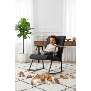 Aila Sallanan Koltuk Sallanır Tv Koltuğu Sallanan Sandalye Dinlenme Koltuğu Füme Füme