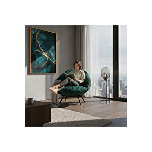 Lunare Maison Collection | Modern & Zarif Tekli Koltuk Berjer | Rahat Dinlenme Koltuğu Yeşil