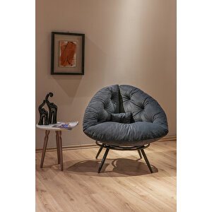 Floki Tekli Koltuk Berjer Füme Füme