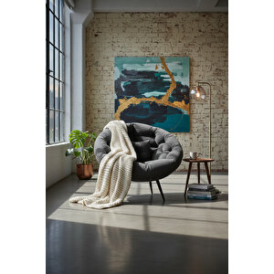 Floki Tekli Koltuk Berjer Füme